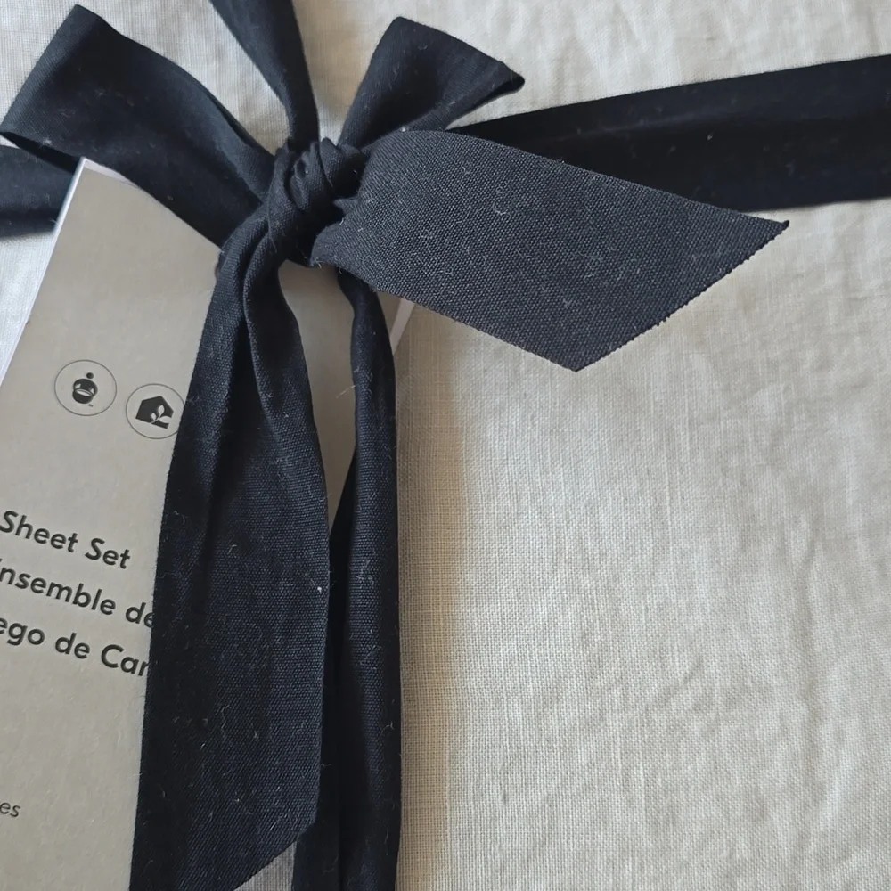 ❤️BUY 2 GET 1 FREE West Elm European Flax Linen,Full,Retail $269.00,Frost Grey
